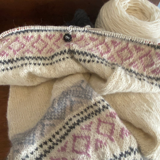 Sweater Knitting out of my Yarn Stash