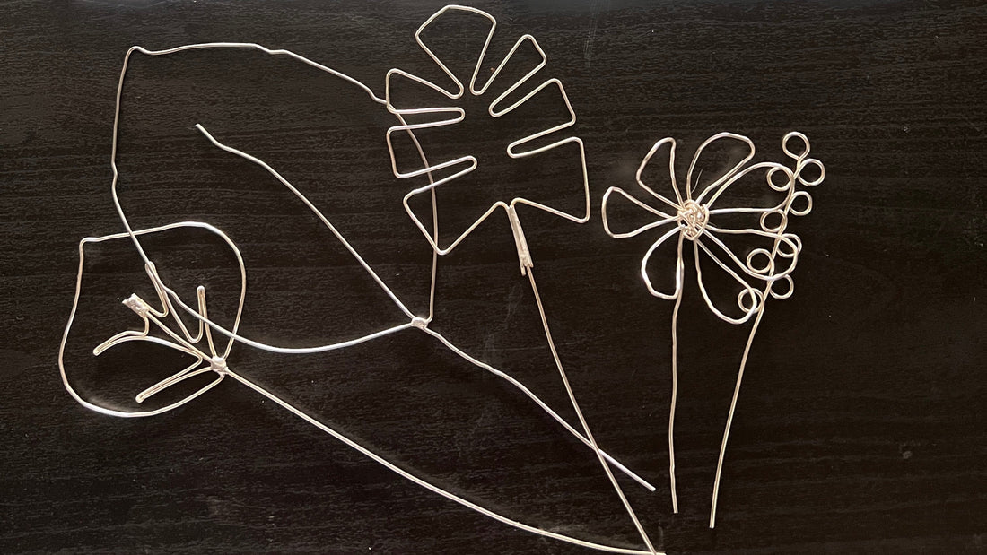 leaves made from wire