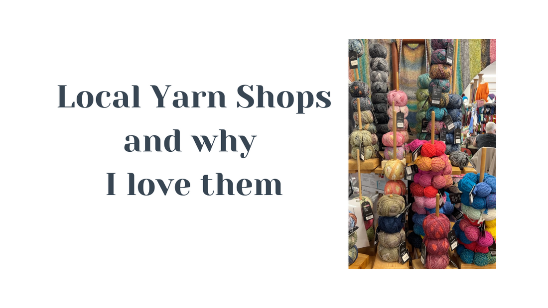 Local yarn Shops with colorful yarn