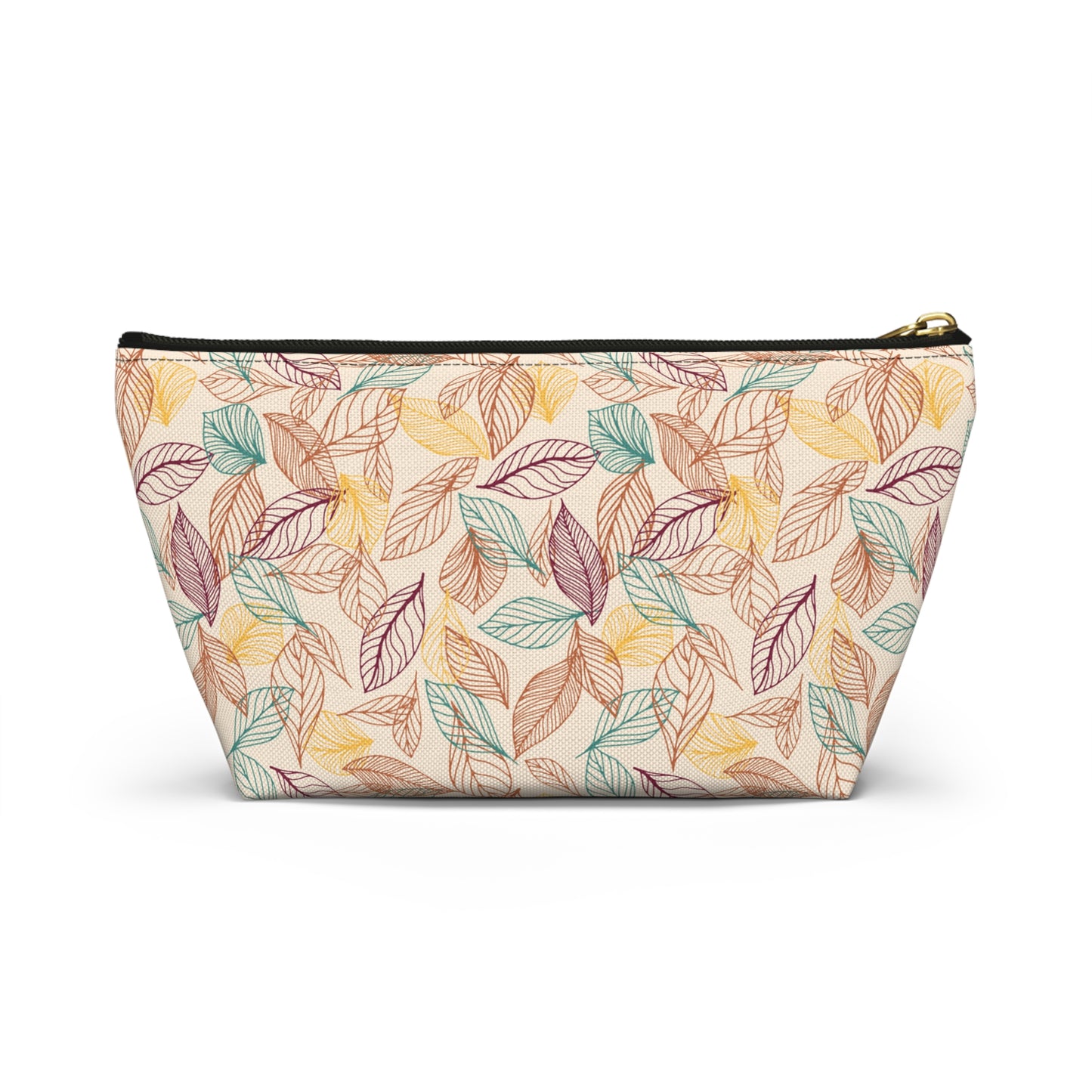 Accessory Pouch in Fall Leaf Lines Pattern