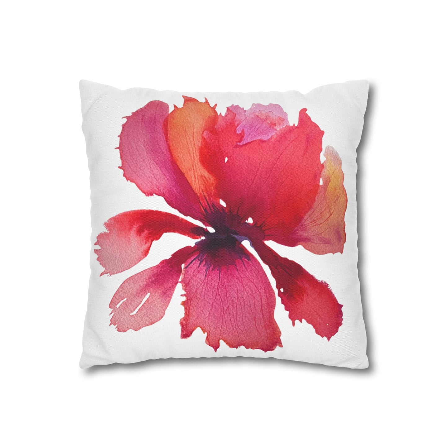 Square Pillowcase / Pillow Cover - Burst of Pink