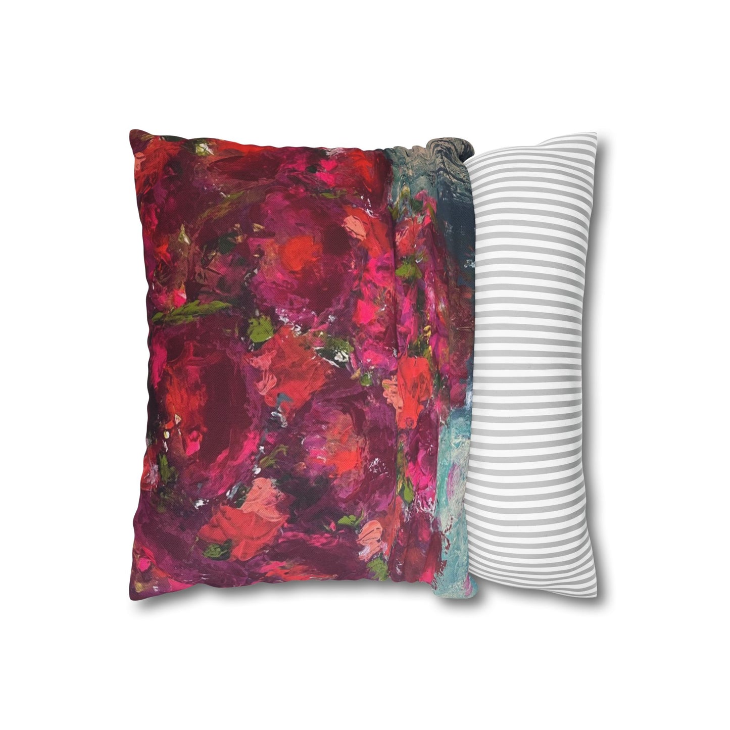 Square Pillowcase / Pillow Cover - Gathering Roses