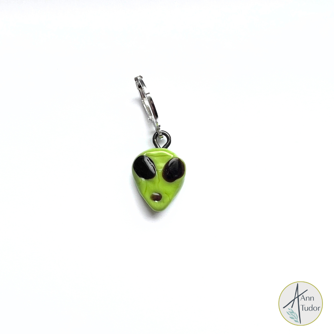 Alien Stitch Marker / Progress Keeper / Earring