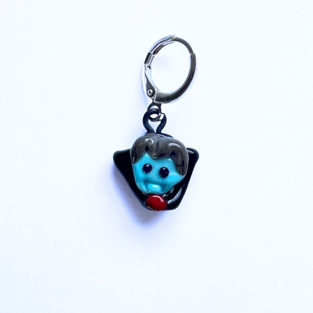 Dracula Stitch Marker / Progress Keeper / Earring
