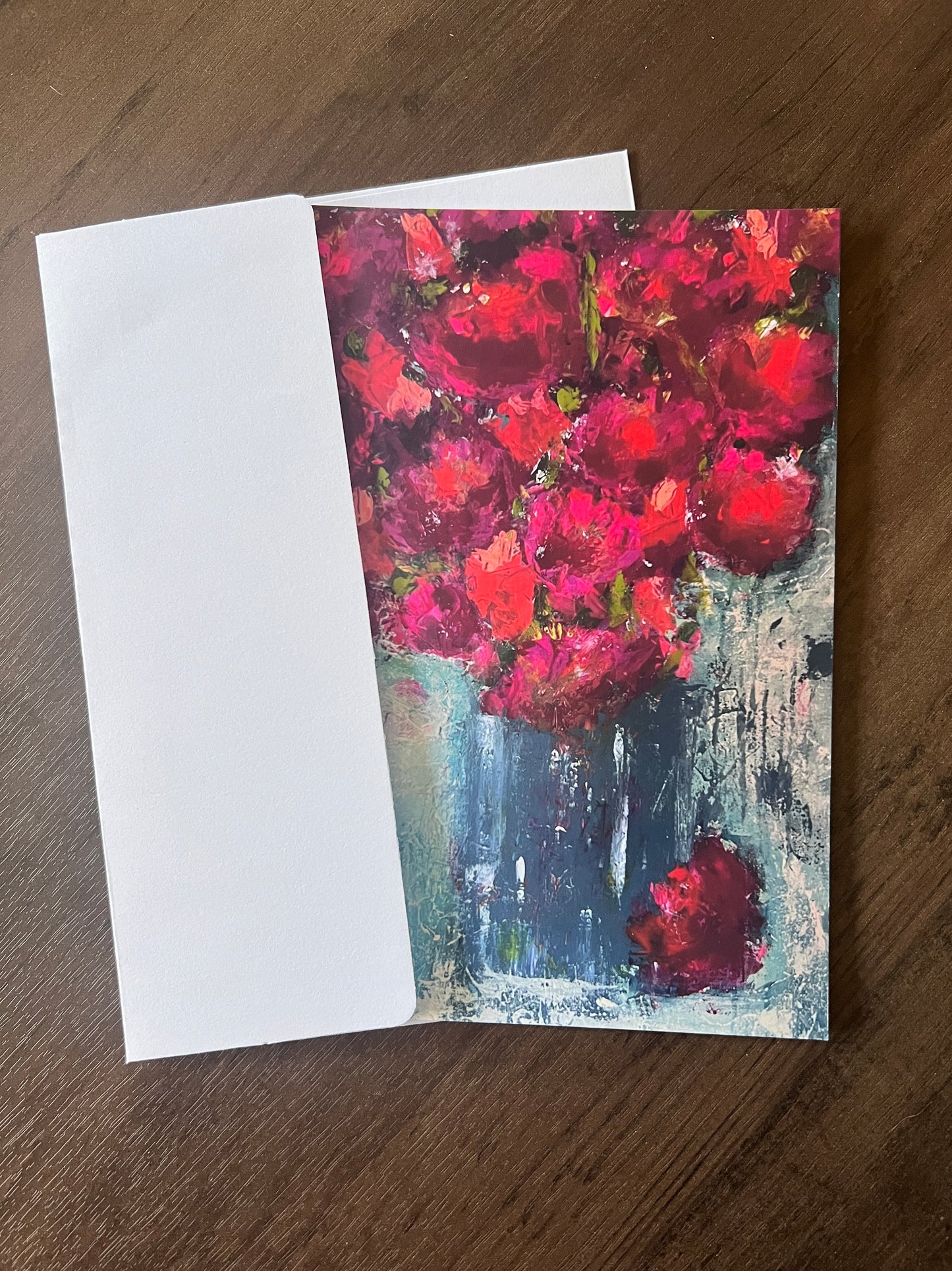 Art Print Notecard Set of 4 - Gathering Roses