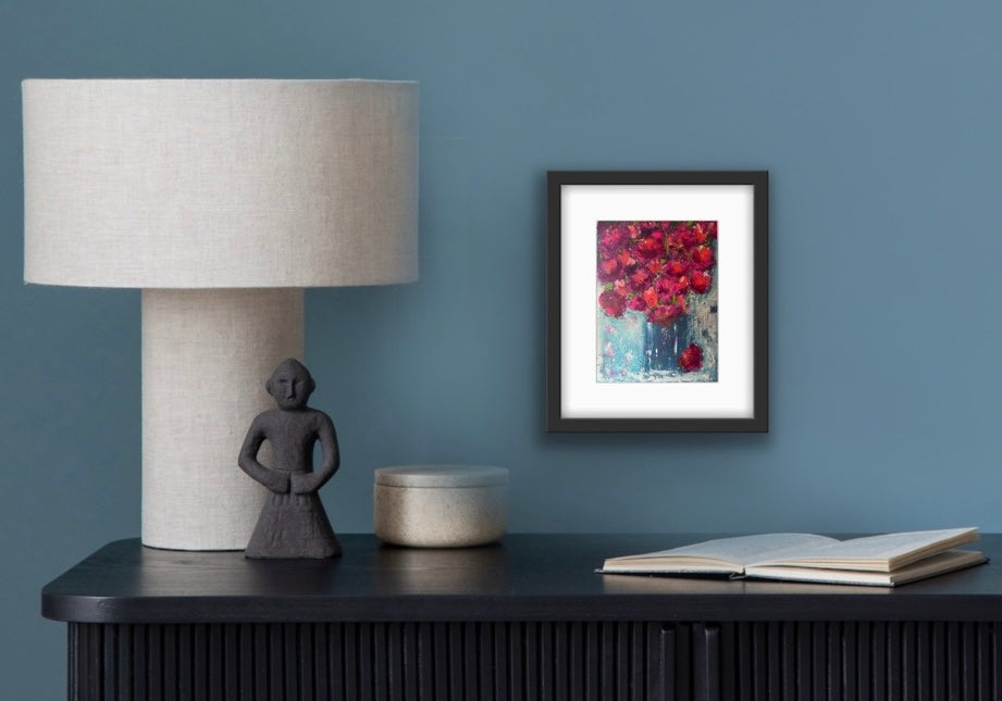 Art Print Notecard Set of 4 - Gathering Roses