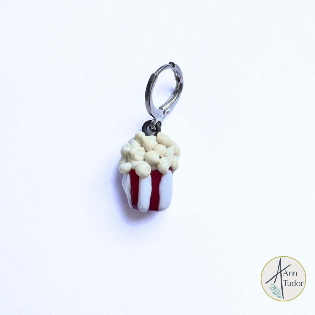 Popcorn Stitch Marker / Progress Keeper / Earring