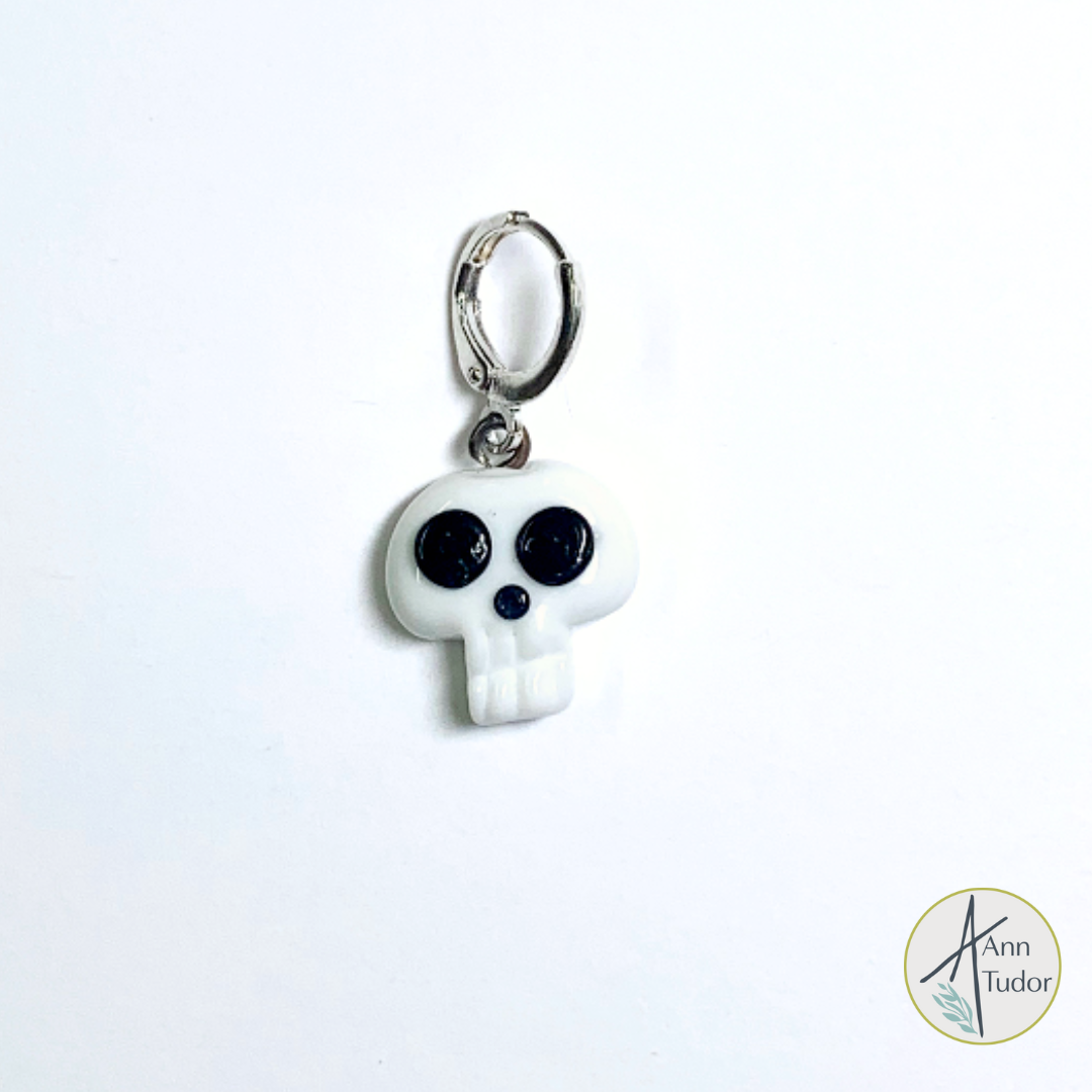 Skull Stitch Marker / Progress Keeper / Earring