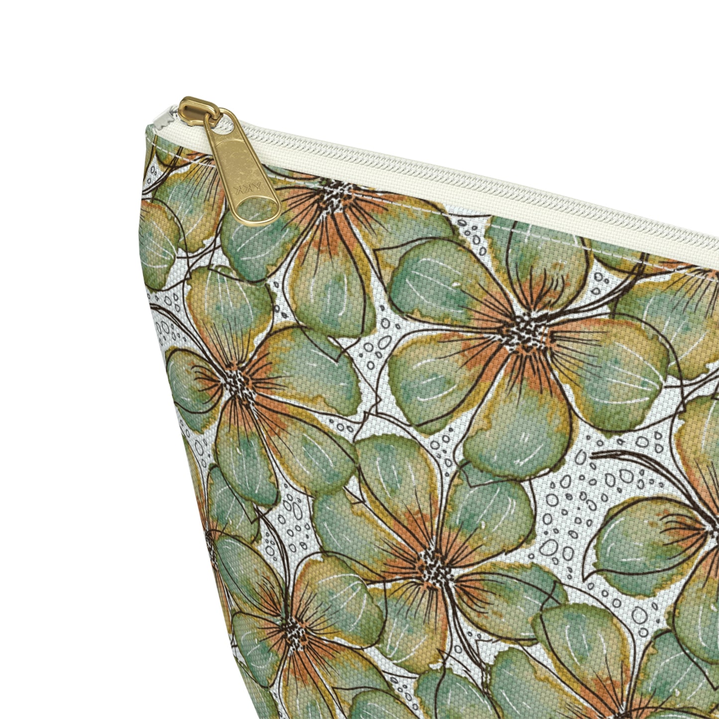 Accessory Pouch Watercolor Petals