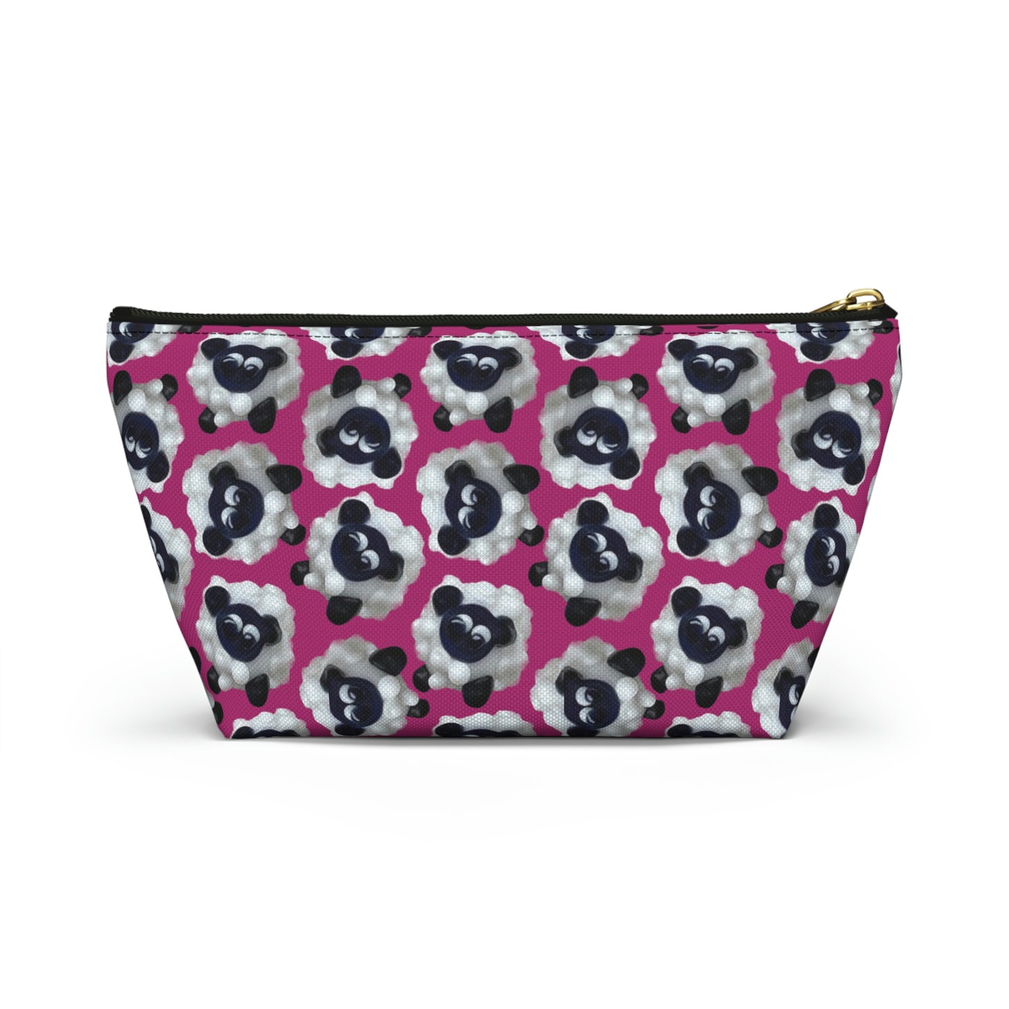Accessory Pouch Sheep with Bright Pink Background