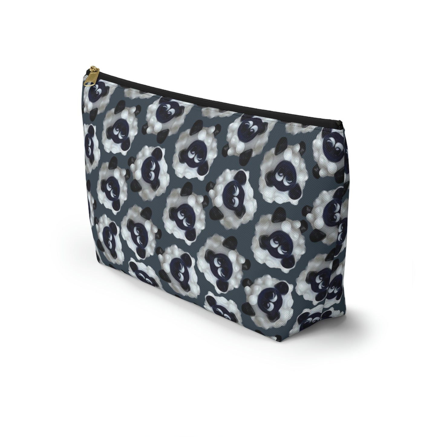 Accessory Pouch Sheep with Dark Blue Gray Background