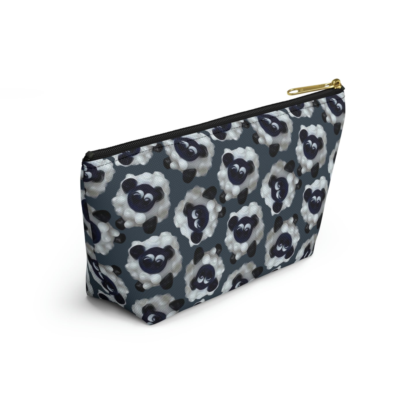 Accessory Pouch Sheep with Dark Blue Gray Background