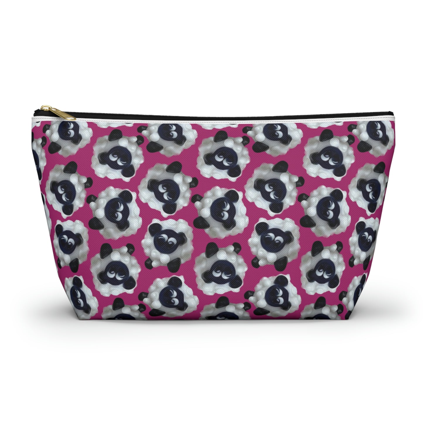 Accessory Pouch Sheep with Bright Pink Background