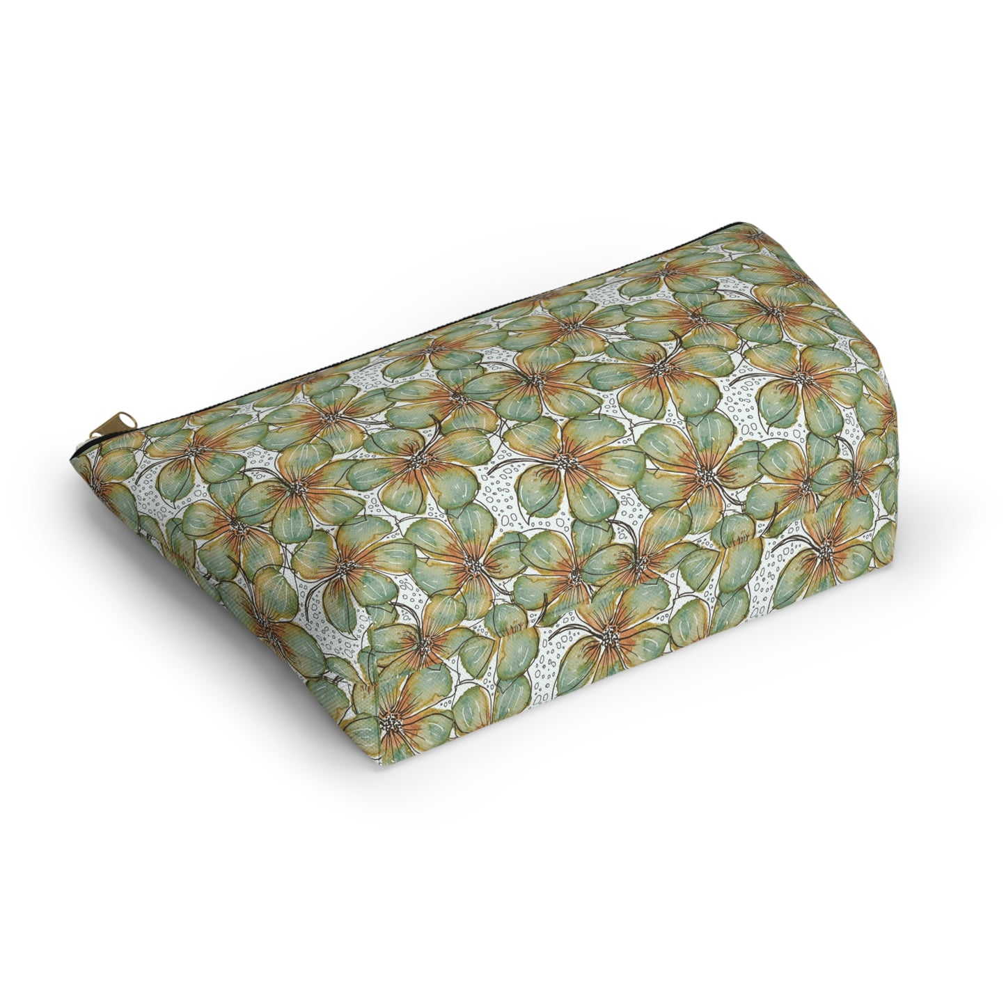 Accessory Pouch Watercolor Petals