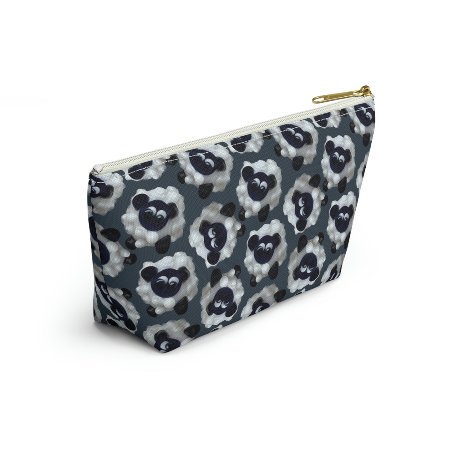 Accessory Pouch Sheep with Dark Blue Gray Background