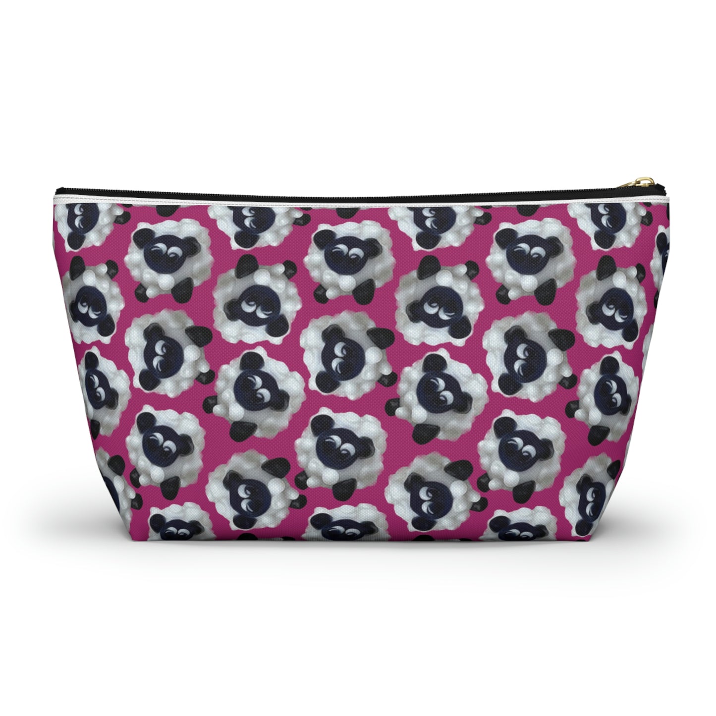 Accessory Pouch Sheep with Bright Pink Background