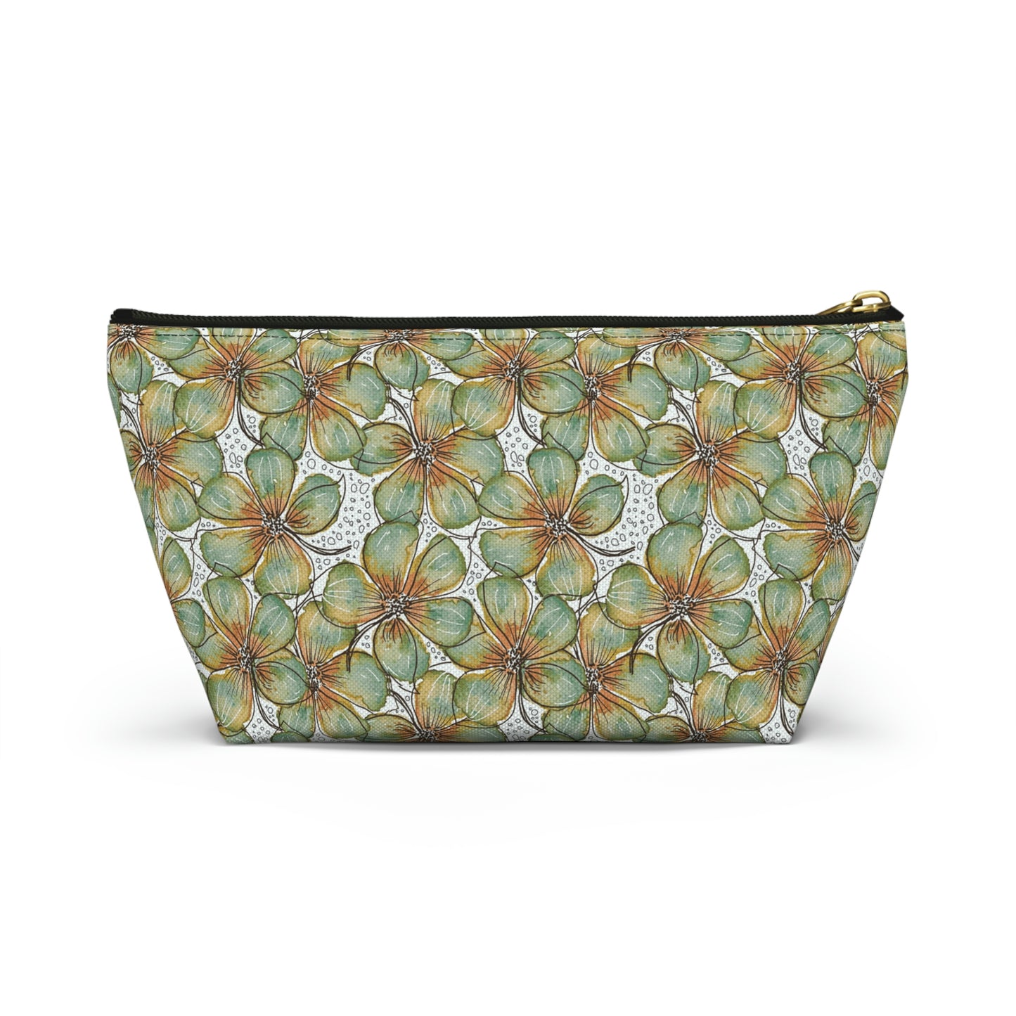 Accessory Pouch Watercolor Petals