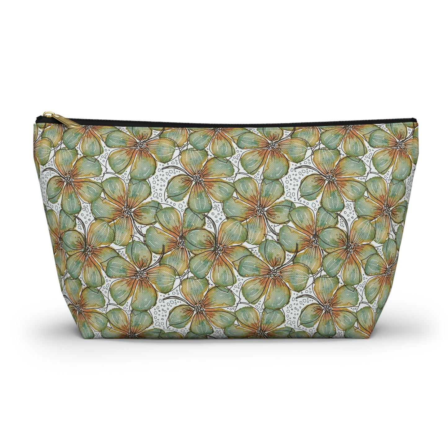 Accessory Pouch Watercolor Petals