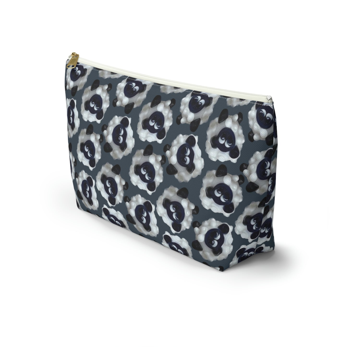 Accessory Pouch Sheep with Dark Blue Gray Background