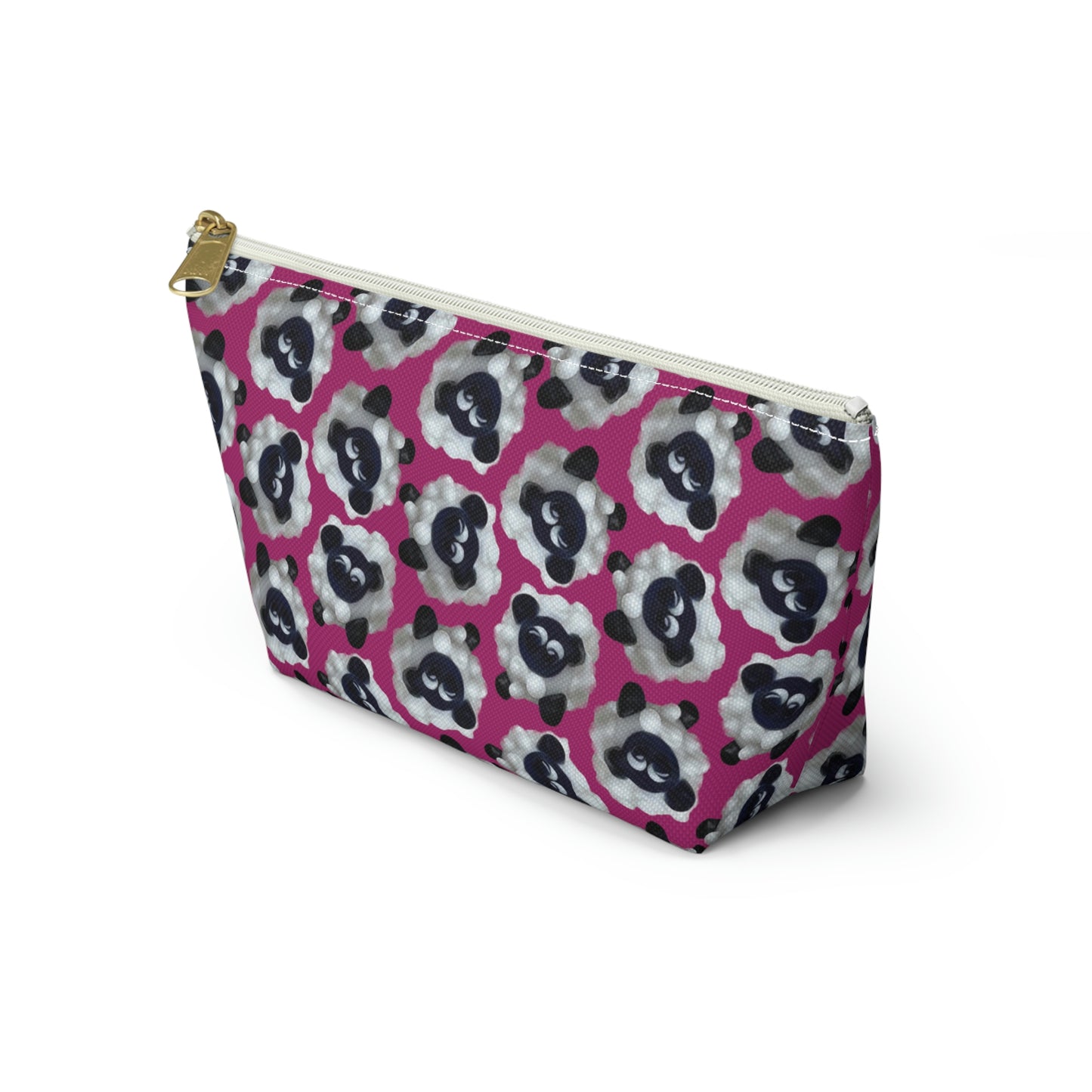 Accessory Pouch Sheep with Bright Pink Background