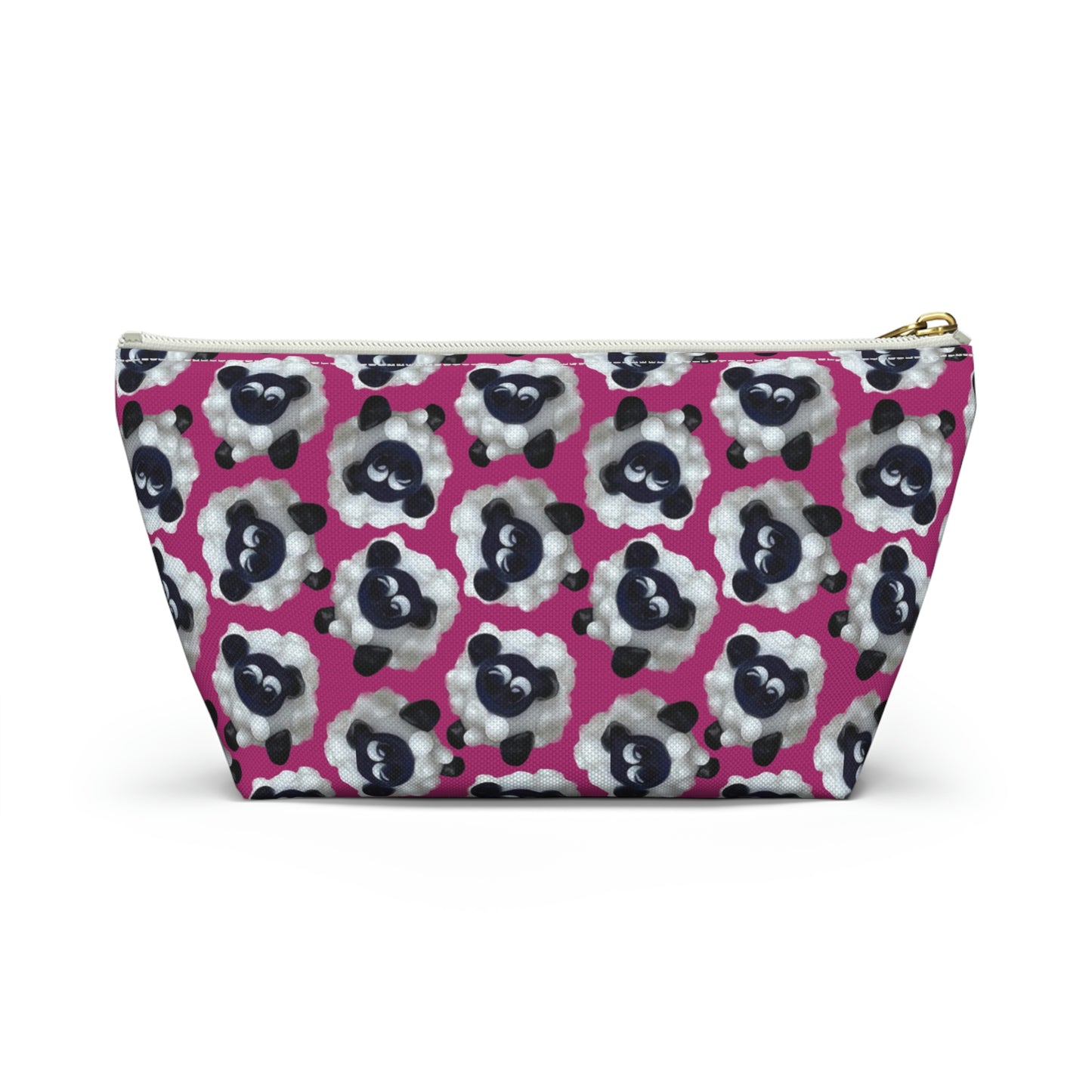 Accessory Pouch Sheep with Bright Pink Background