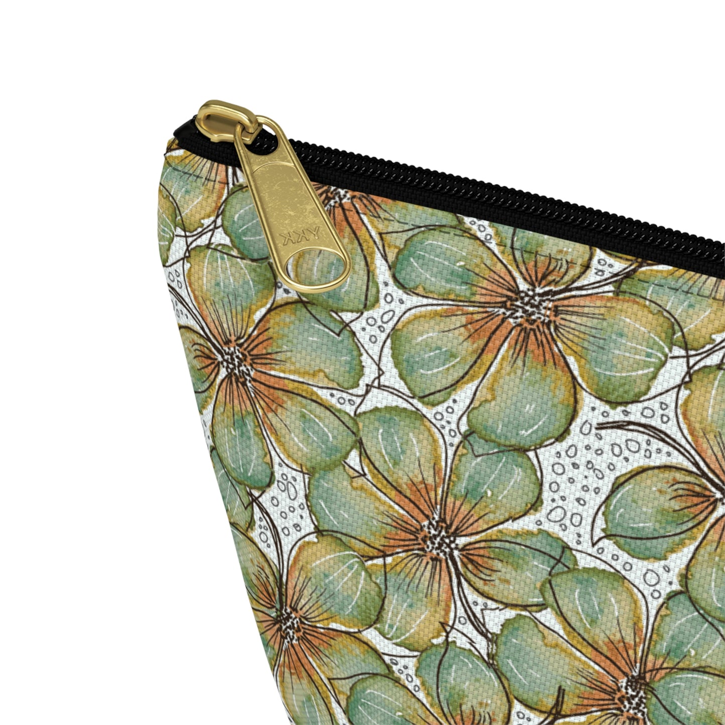 Accessory Pouch Watercolor Petals