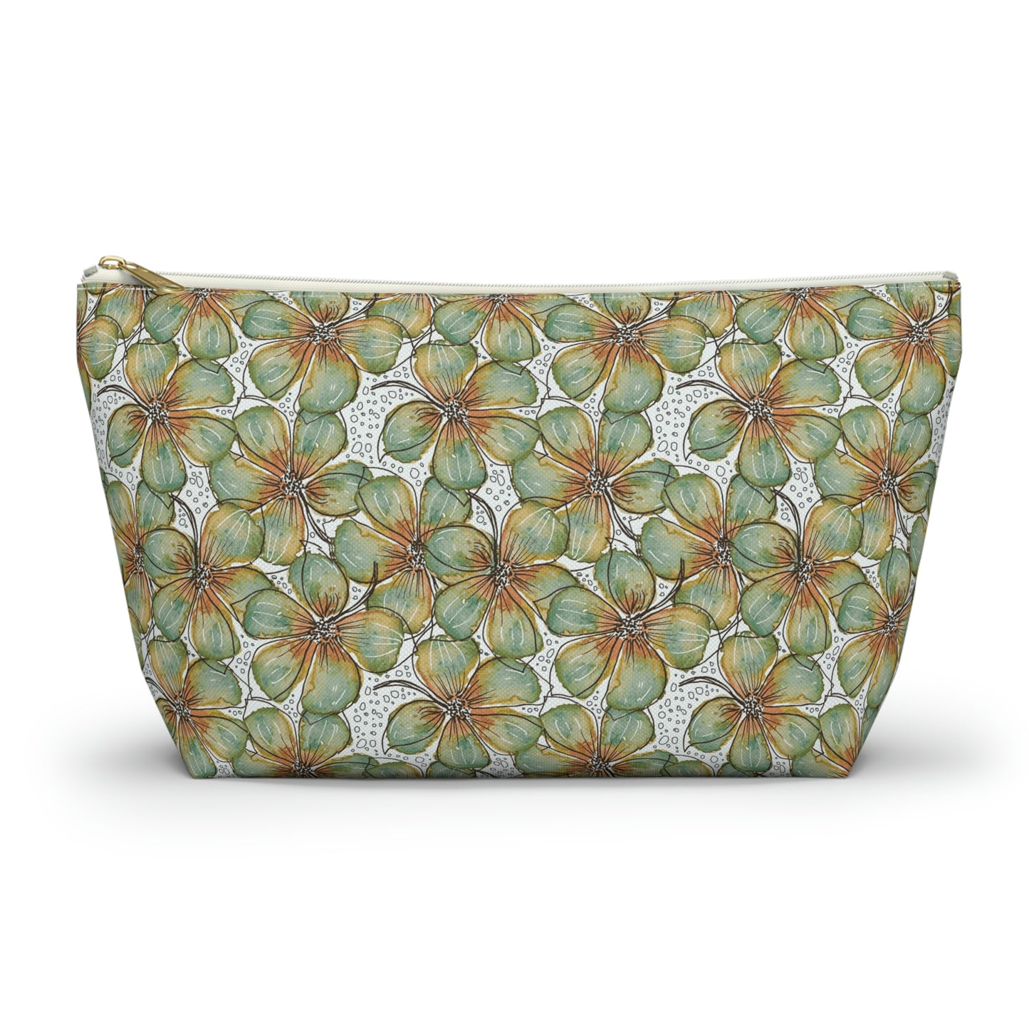 Accessory Pouch Watercolor Petals