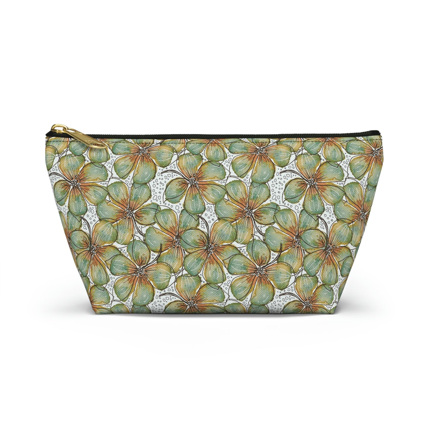 Accessory Pouch Watercolor Petals