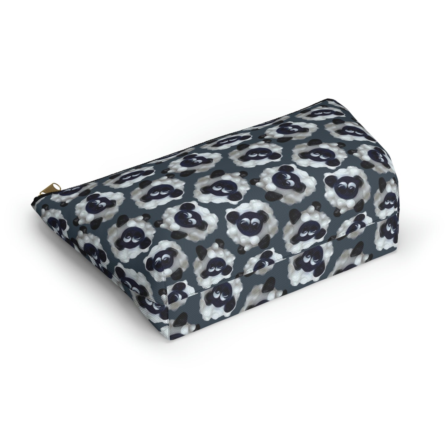 Accessory Pouch Sheep with Dark Blue Gray Background