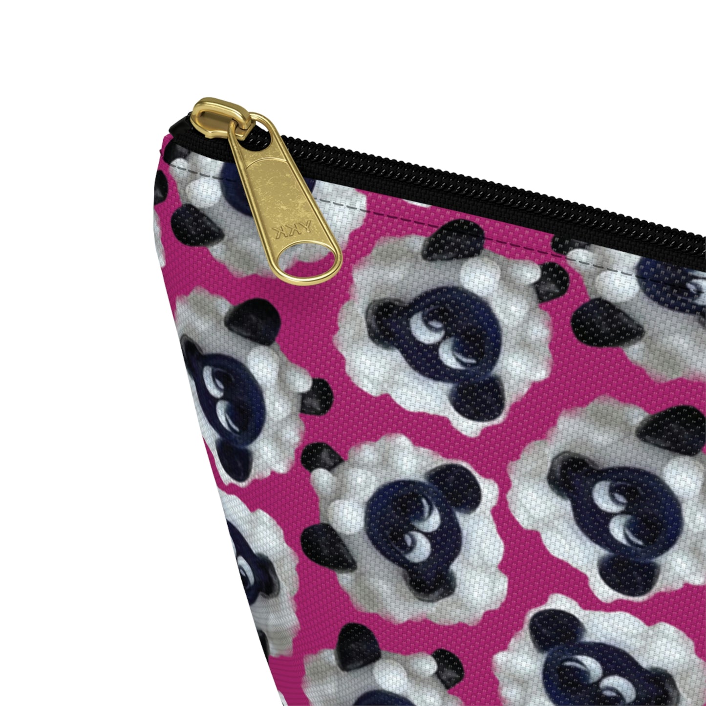 Accessory Pouch Sheep with Bright Pink Background