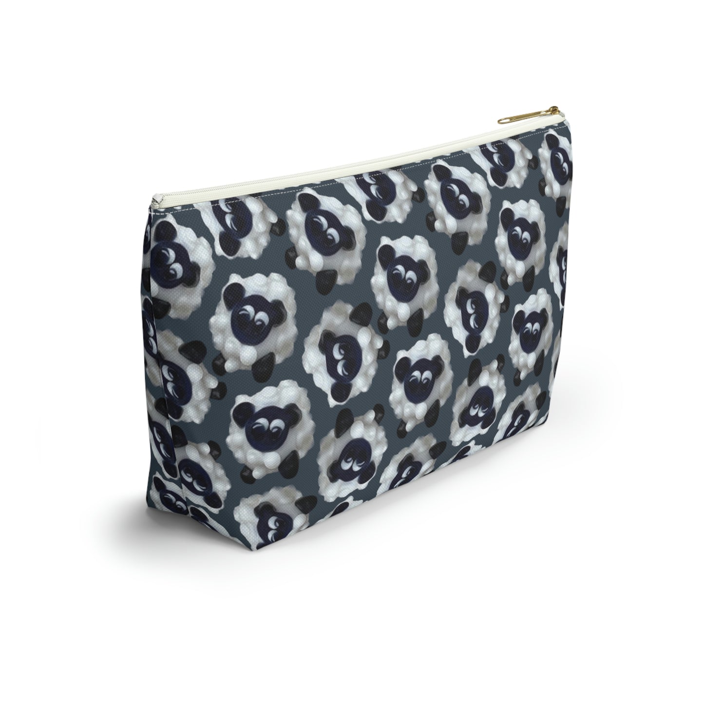 Accessory Pouch Sheep with Dark Blue Gray Background