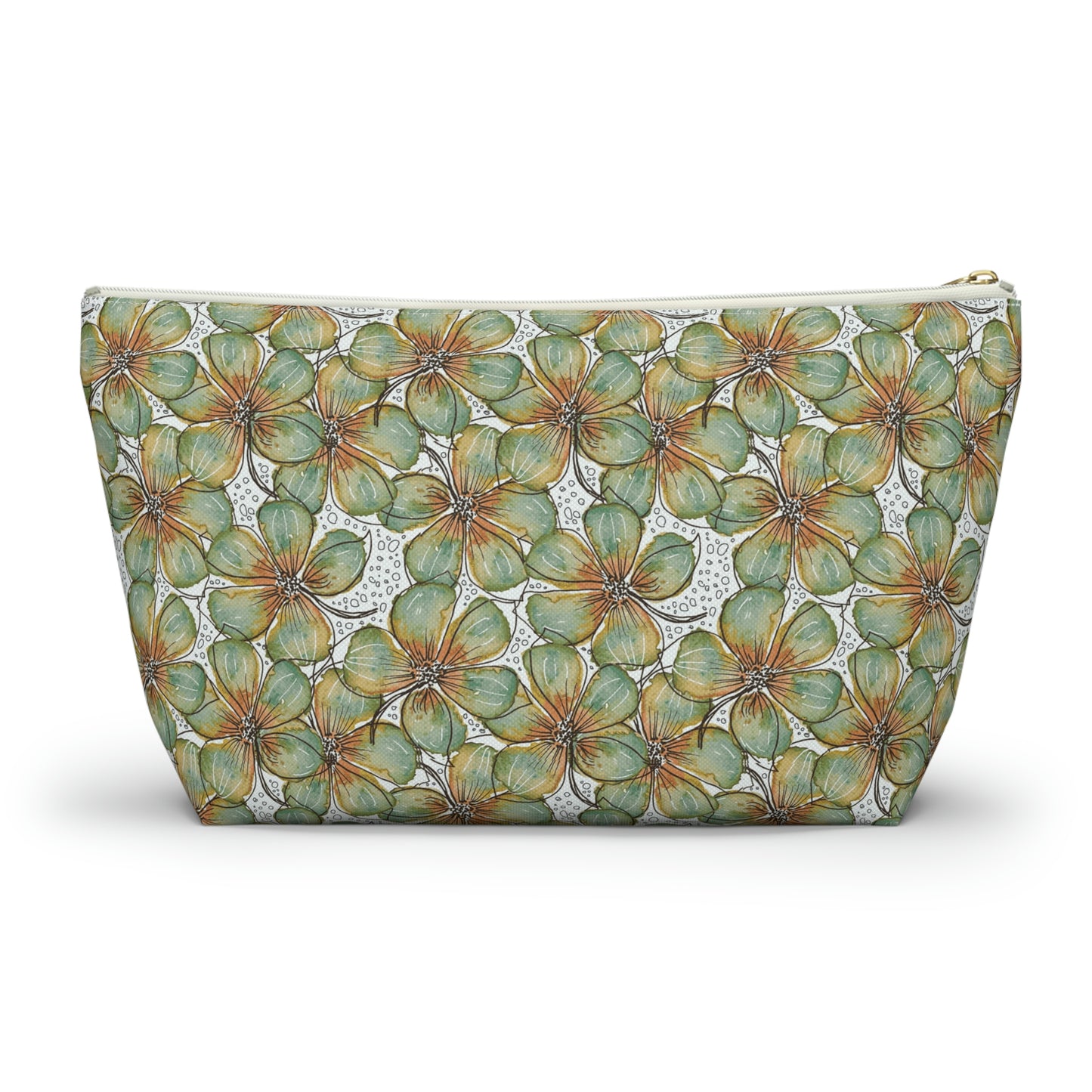 Accessory Pouch Watercolor Petals