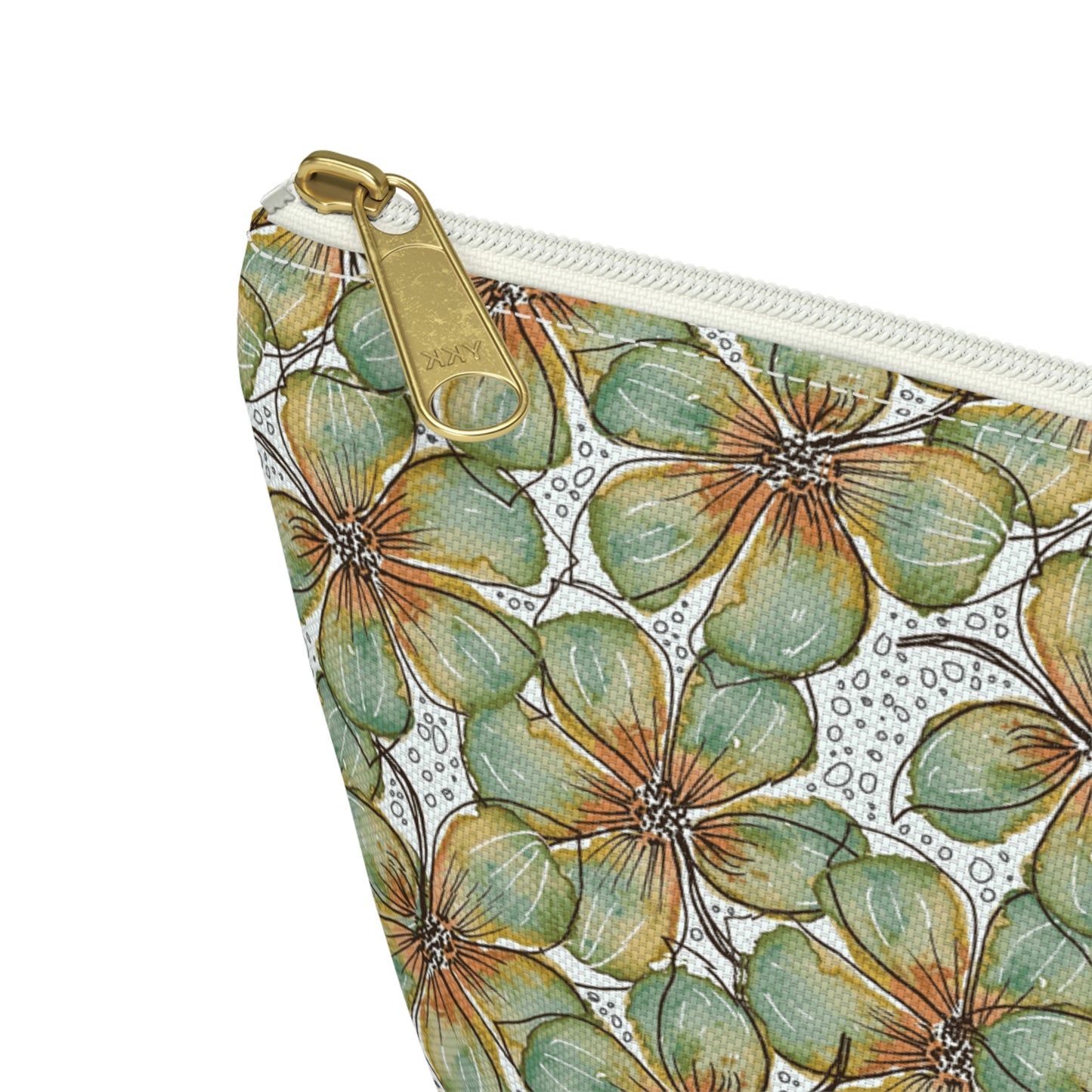 Accessory Pouch Watercolor Petals