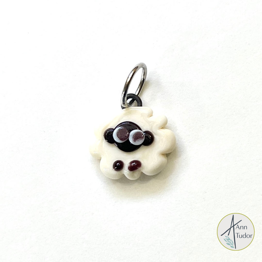 Sheep - Beige/Cream Stitch Marker