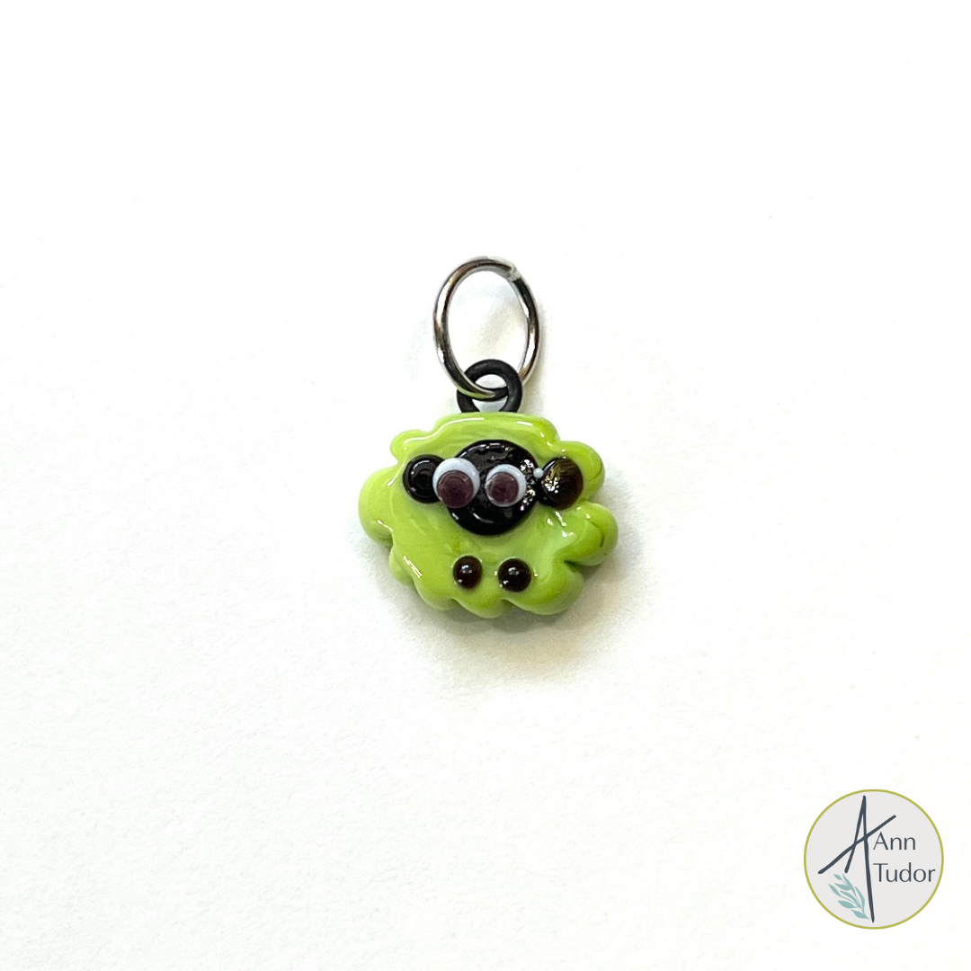 Sheep - Lime Green Stitch Marker
