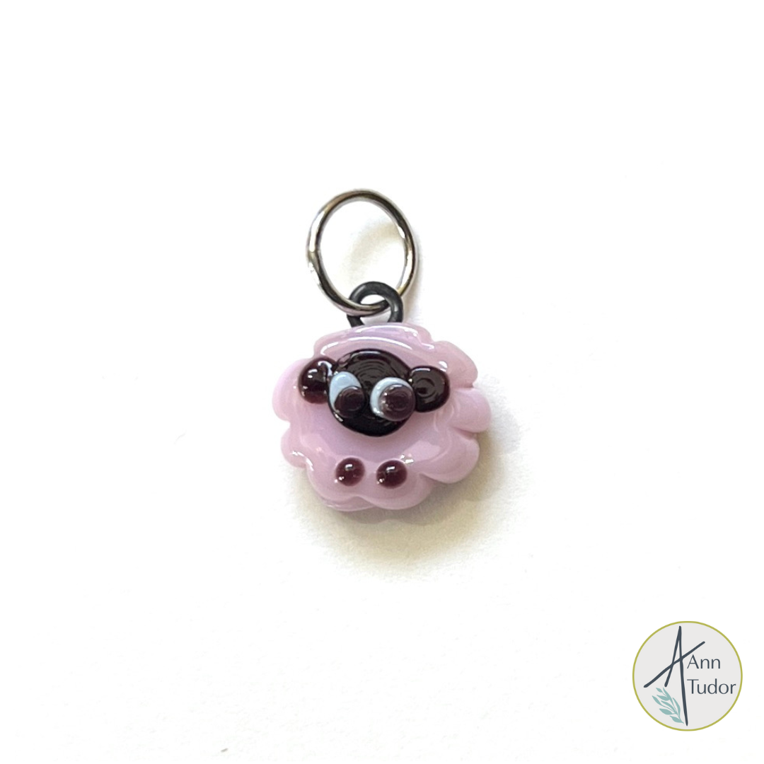 Sheep - Pink Stitch Marker