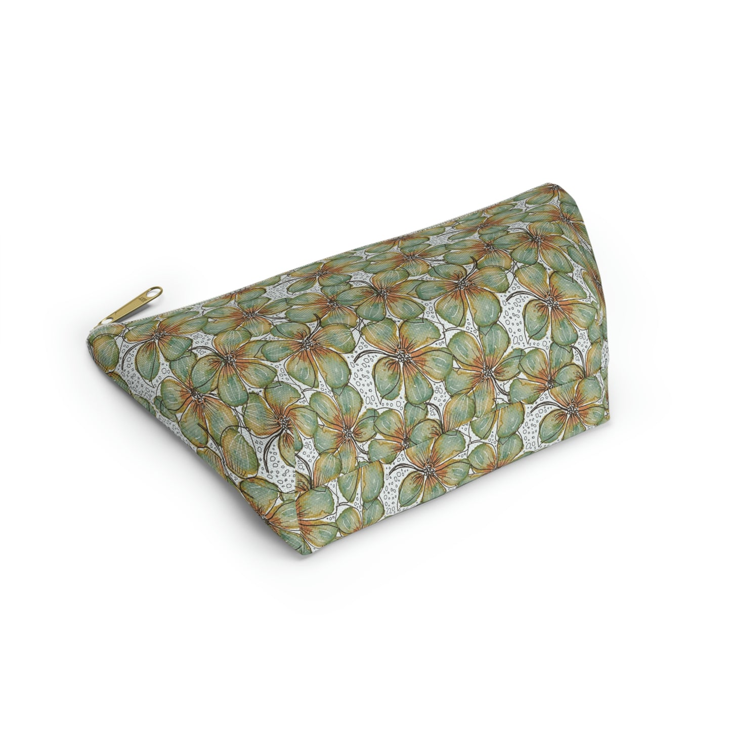 Accessory Pouch Watercolor Petals