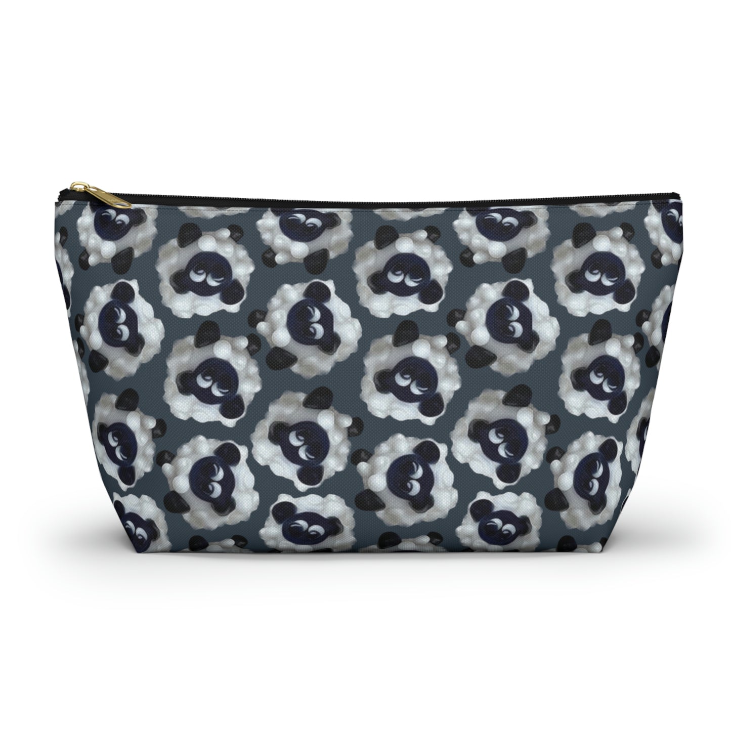 Accessory Pouch Sheep with Dark Blue Gray Background