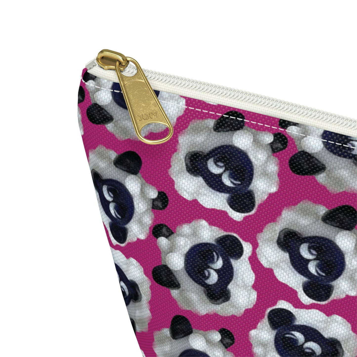 Accessory Pouch Sheep with Bright Pink Background