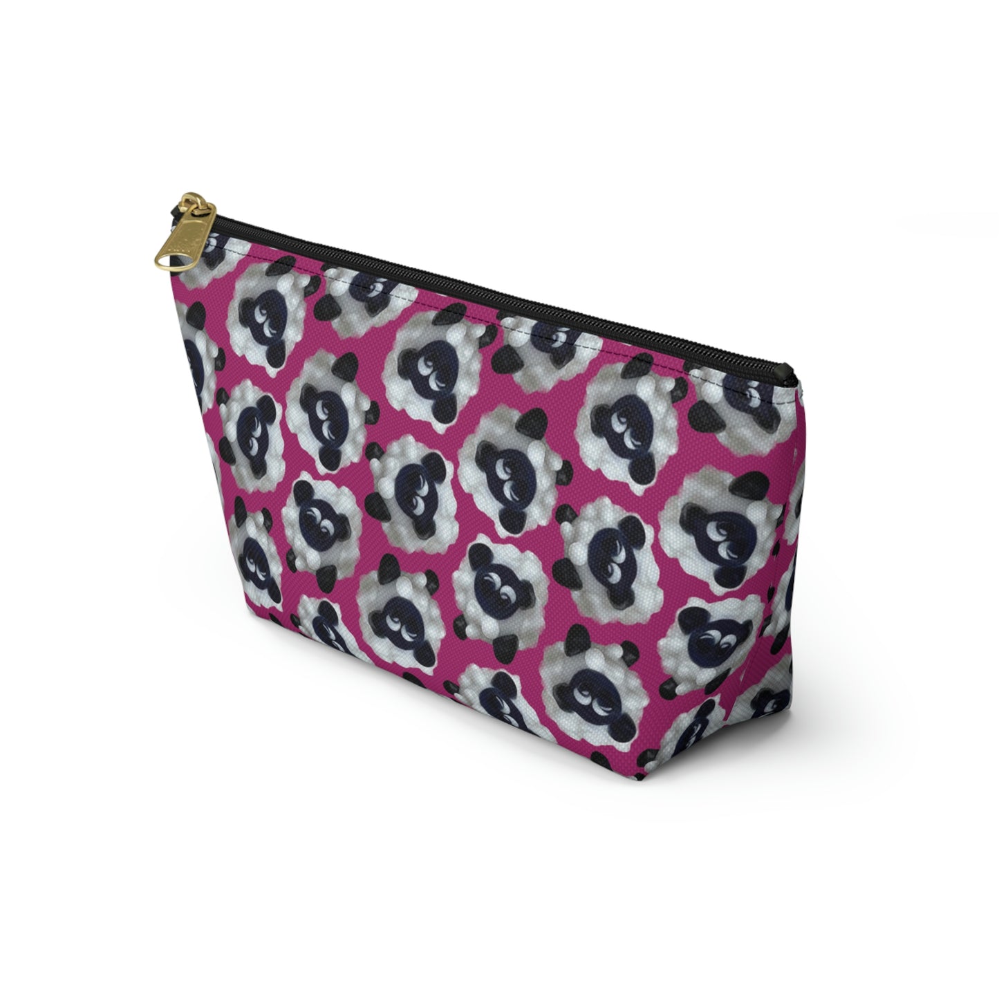 Accessory Pouch Sheep with Bright Pink Background