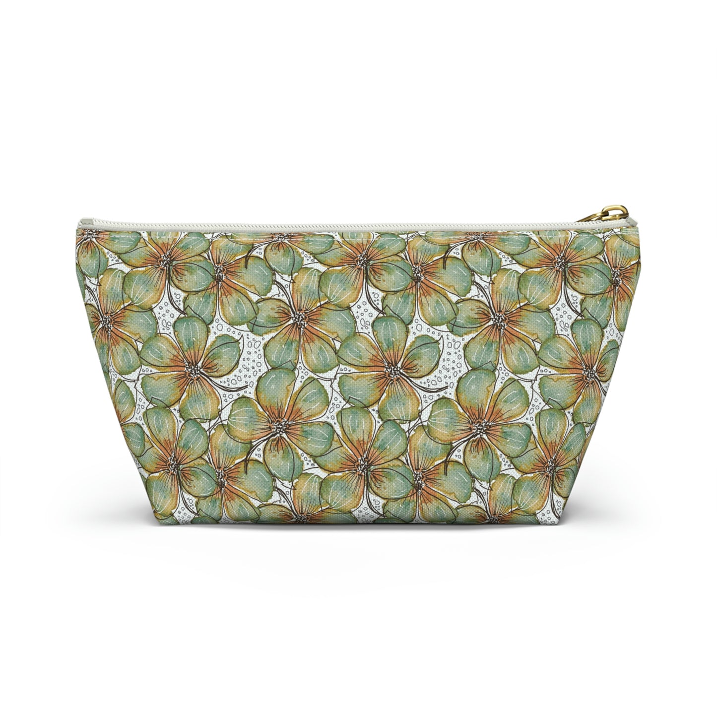 Accessory Pouch Watercolor Petals