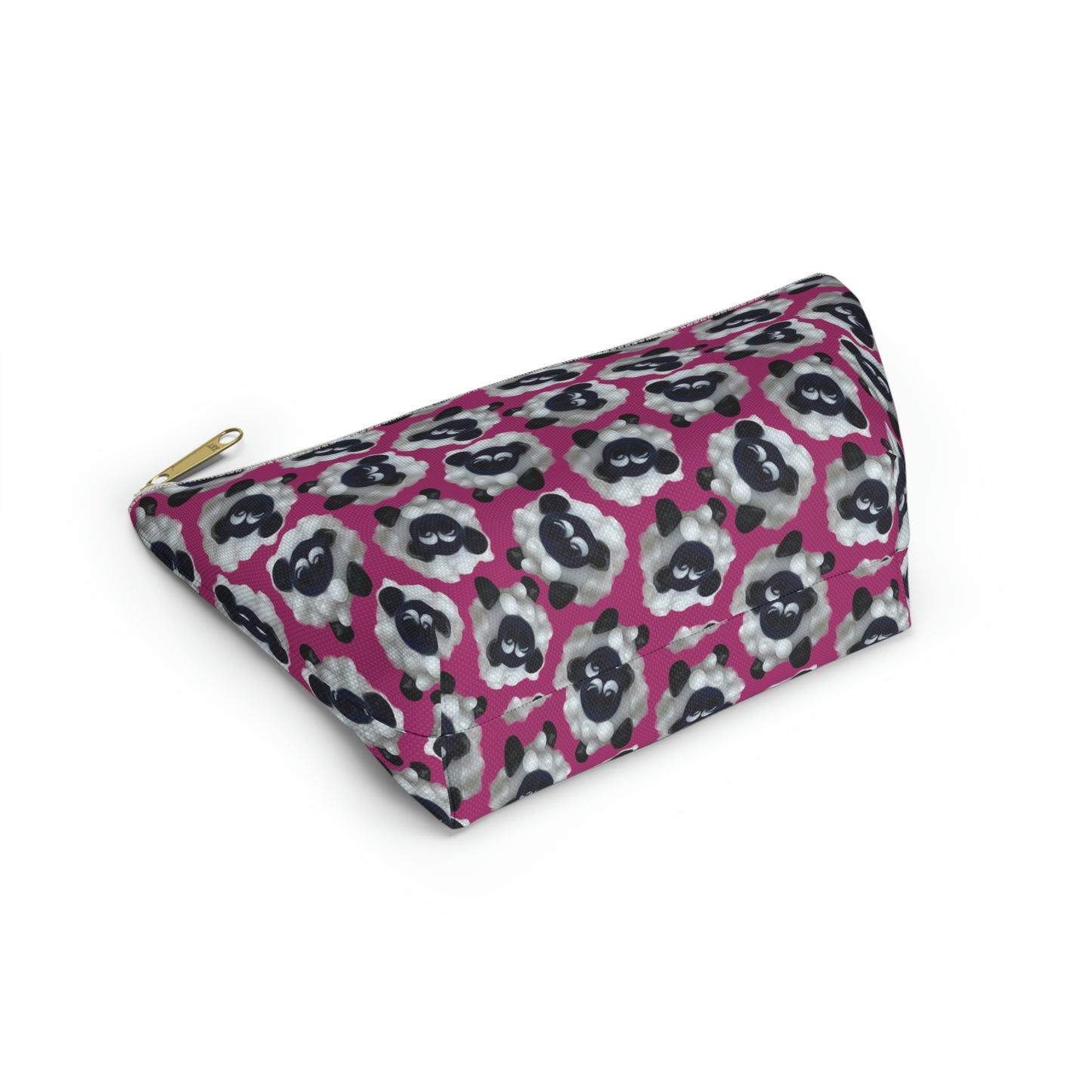 Accessory Pouch Sheep with Bright Pink Background