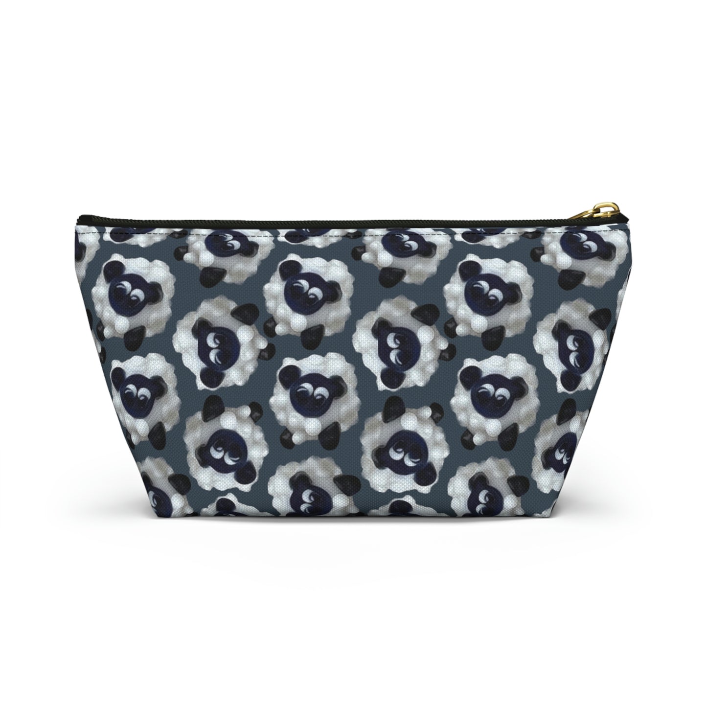 Accessory Pouch Sheep with Dark Blue Gray Background