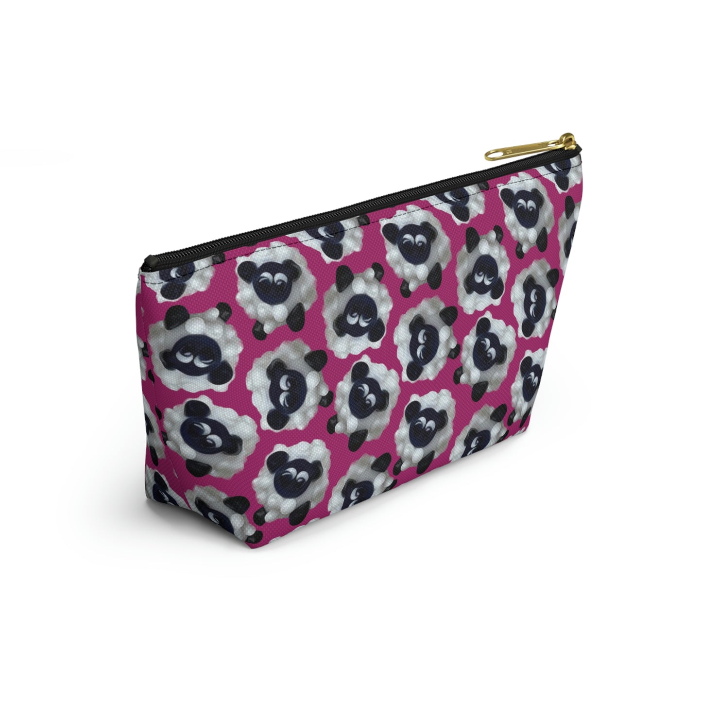Accessory Pouch Sheep with Bright Pink Background