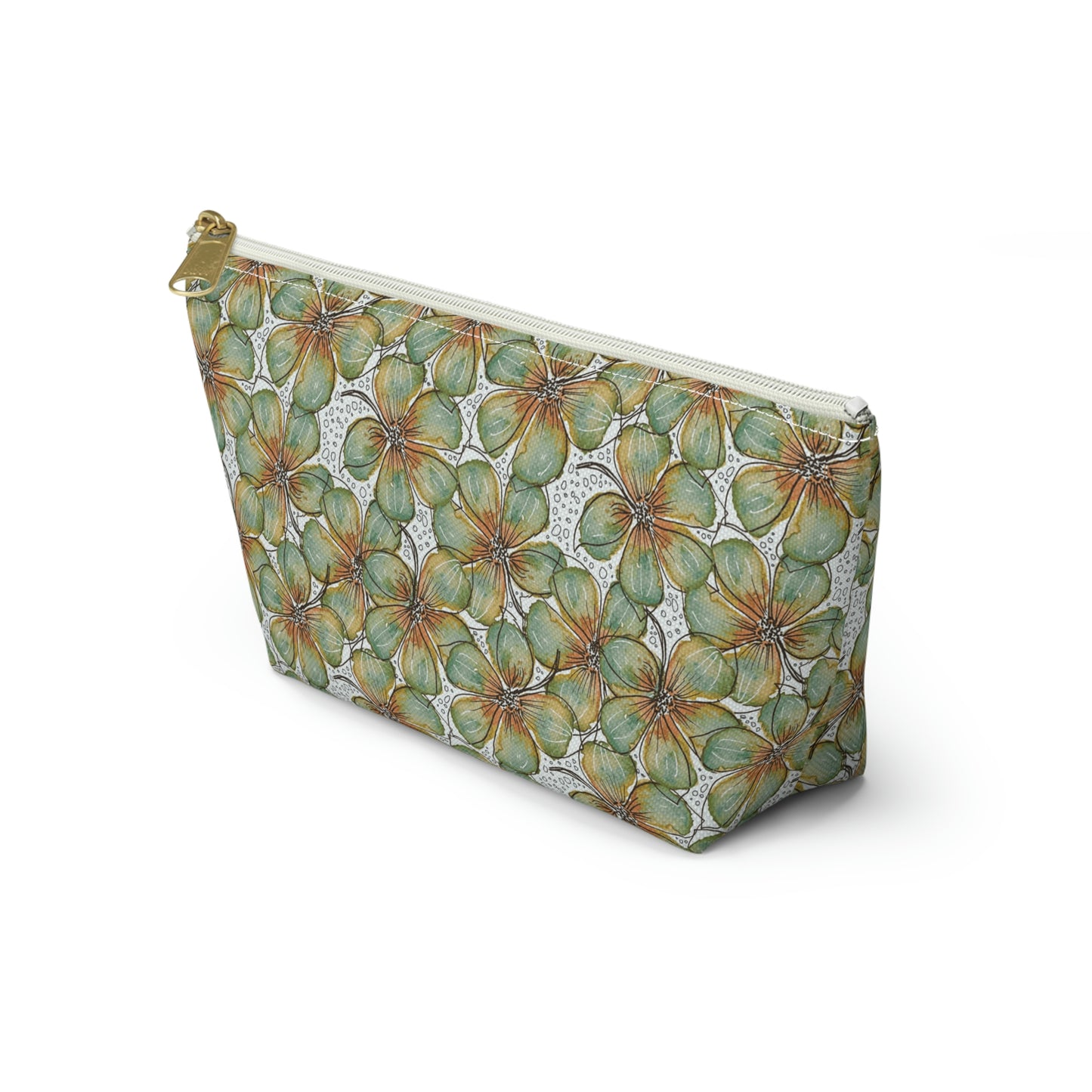 Accessory Pouch Watercolor Petals