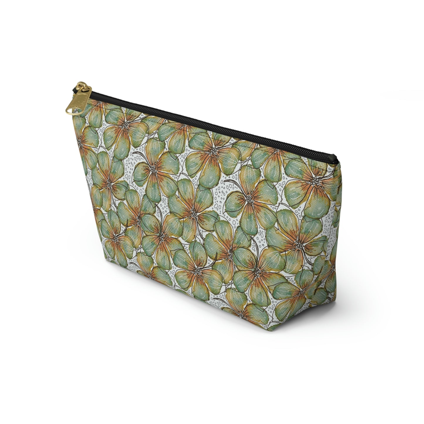 Accessory Pouch Watercolor Petals