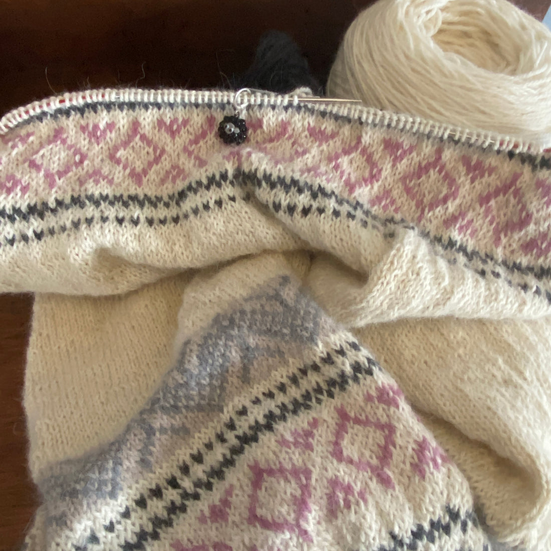 Sweater Knitting out of my Yarn Stash – Ann Tudor LLC
