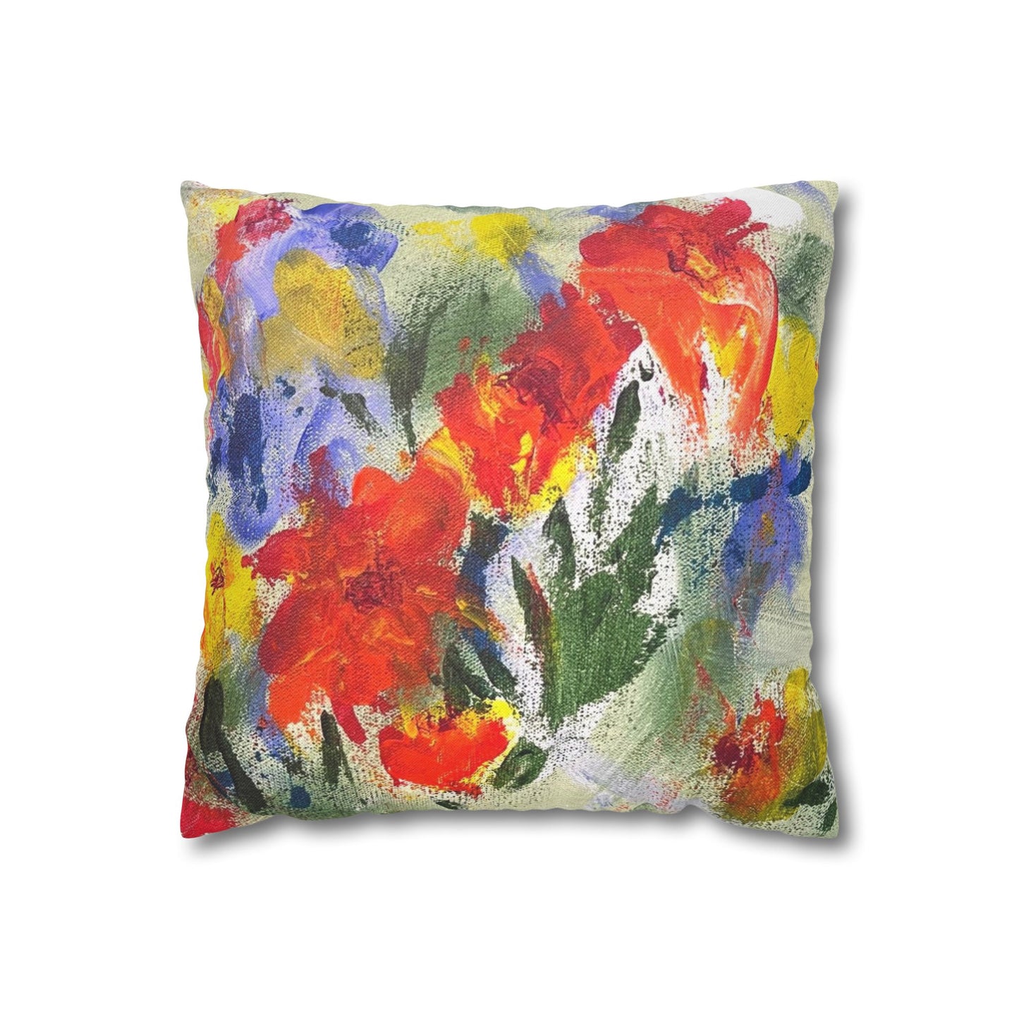 Square Pillowcase / Pillow Cover - Through the Garden