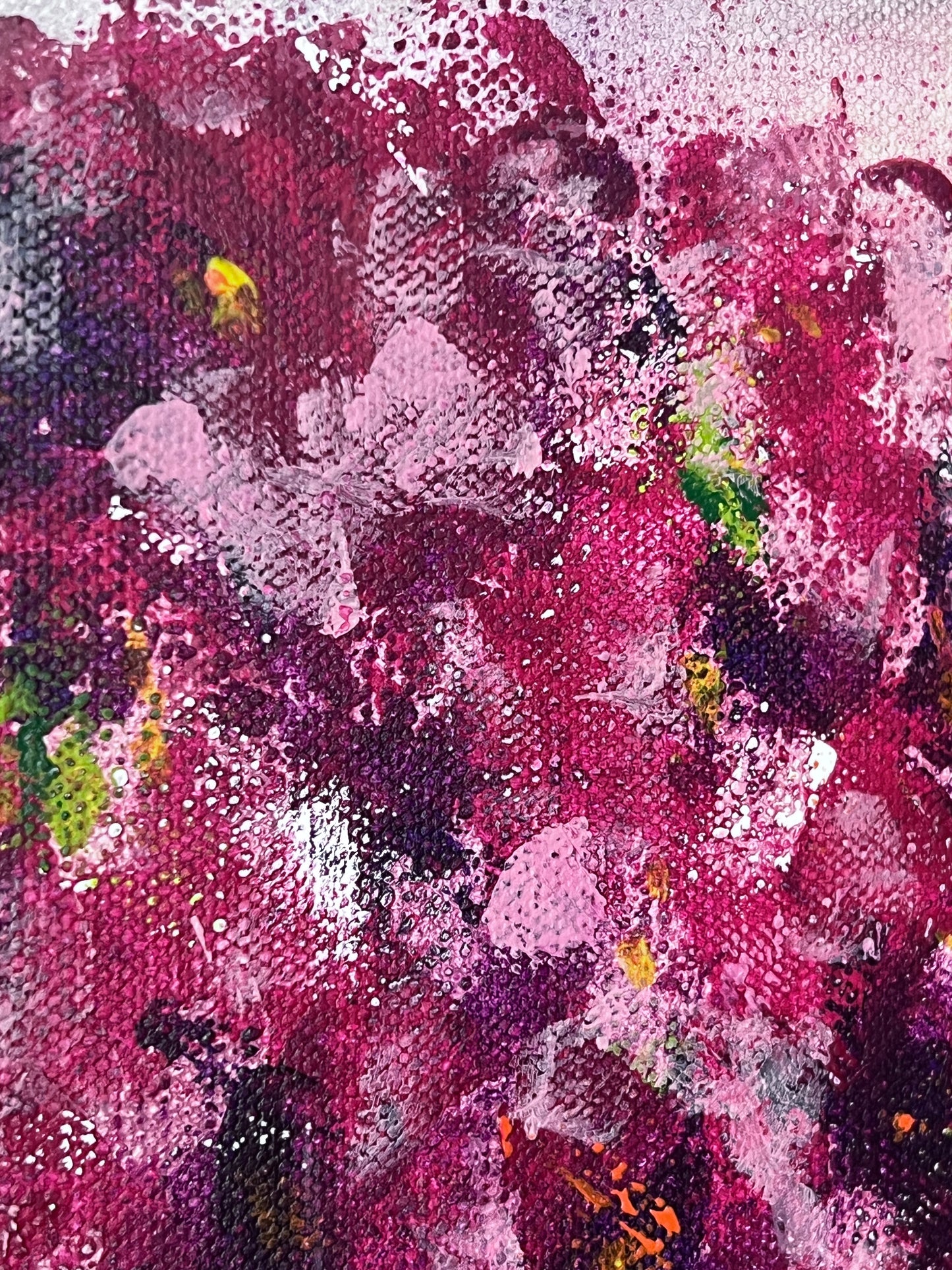 Bucket of Blooms - Original Mixed Media Floral Painting