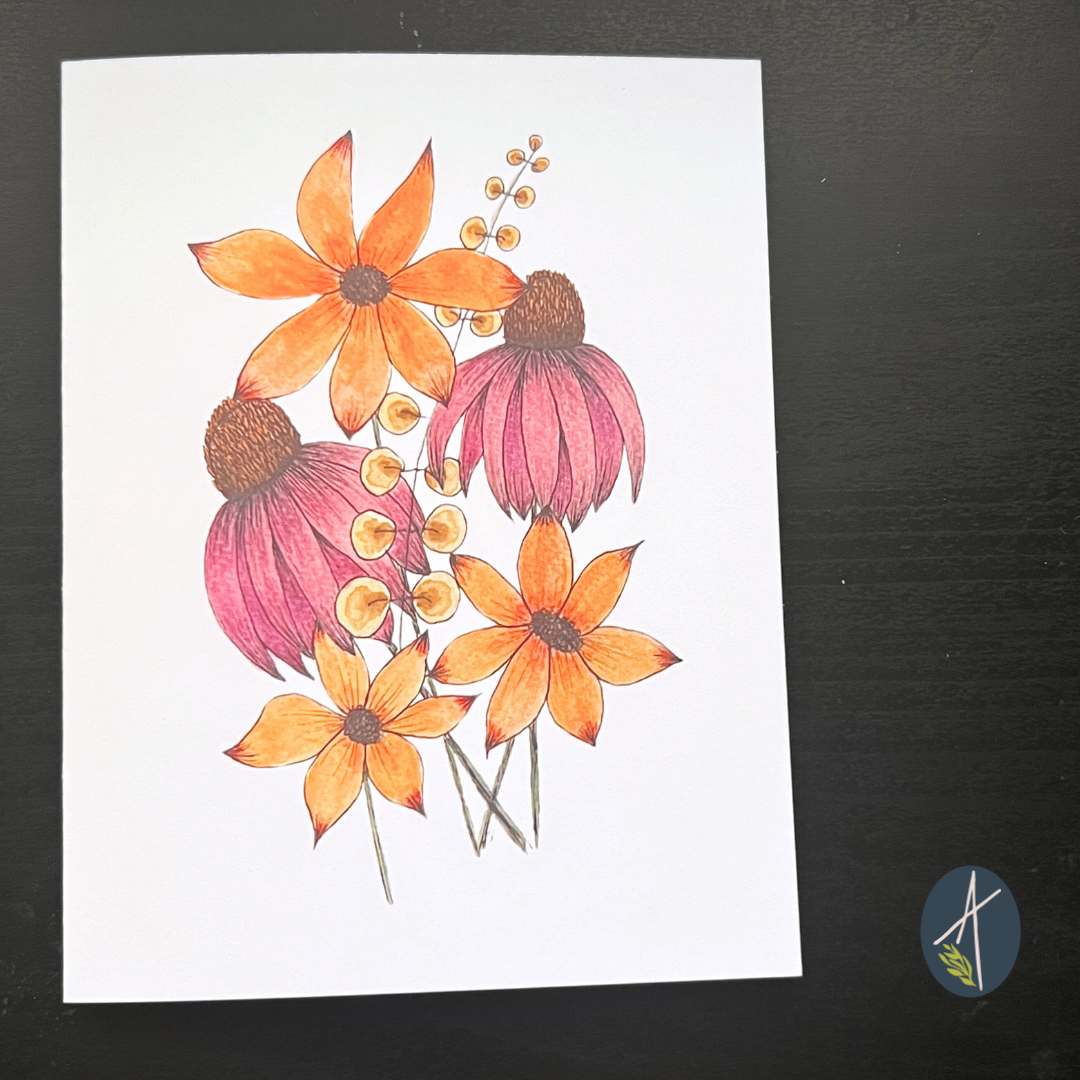 Daisies & Coneflowers Notecard